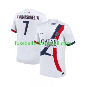 Fußballtrikots Paris Saint-Germain Khvicha Kvaratskhelia 7 2024-2025 Kurzarm Auswärts-trikot kaufen
